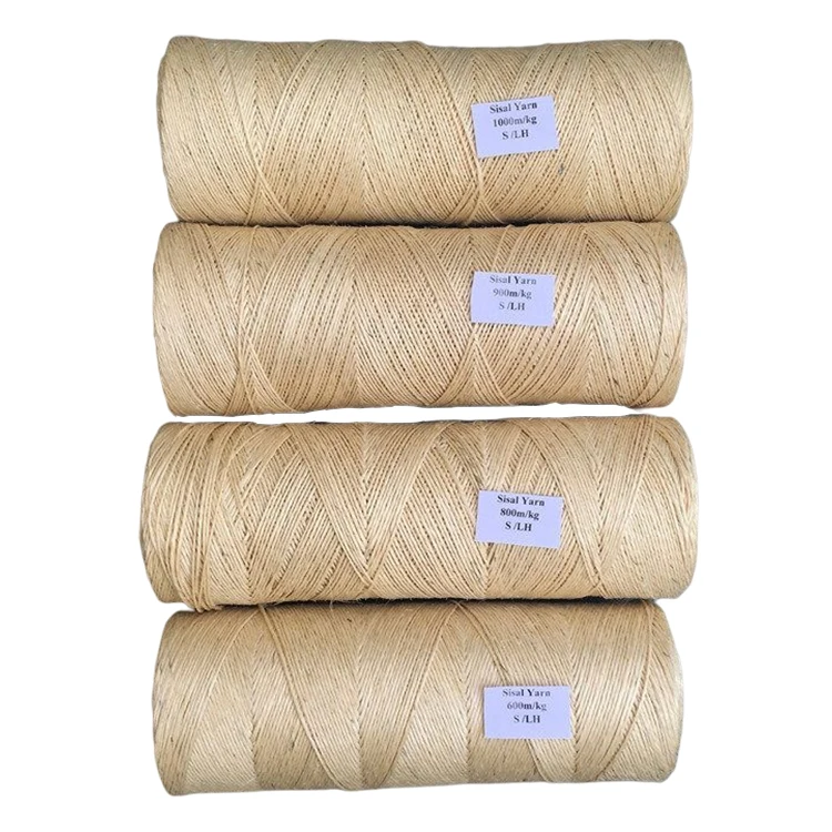 Sisal Spun Yarn Sisal Yarn of 400m/kg - 1000m/kg for Fiber Core Making & Gift Packing