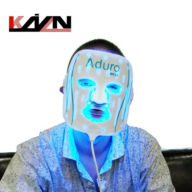 Мужская маска для лица с логотипом под заказ, средство от акне, маска с красным светом, терапевтическая силиконовая маска