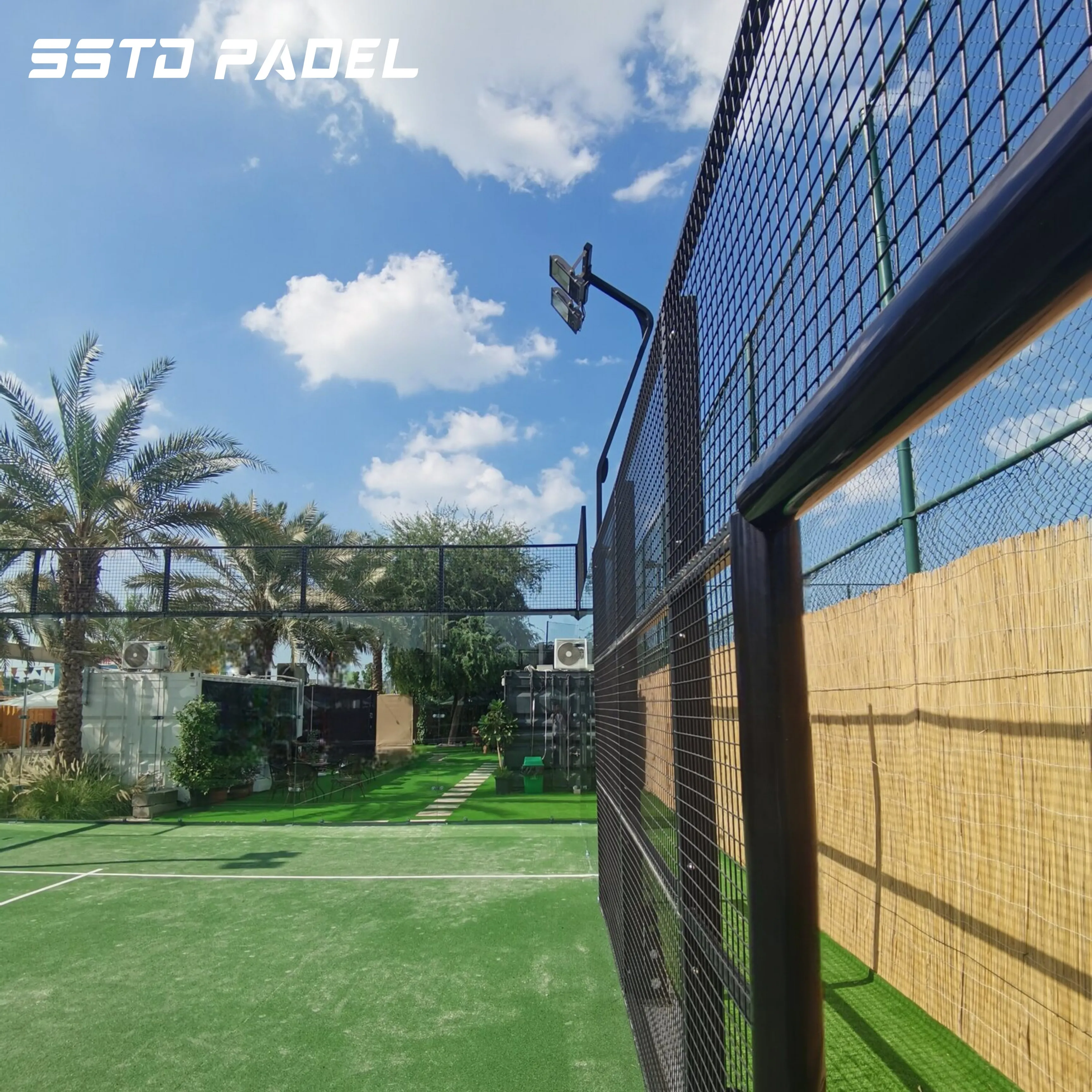 Shengshi 2024 China Buy padel court allibaba steel fabrication customize stainless steel hood outdoor padel court padel cancha