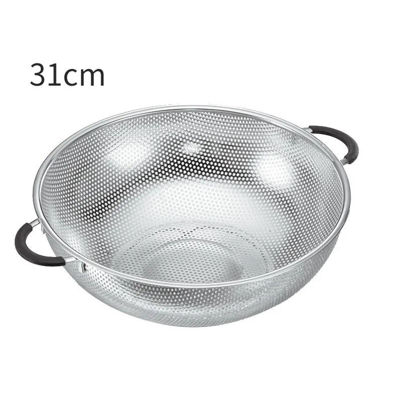 High Quality Round Shape Stainless Steel Hot-selling Fruits Punching Basket