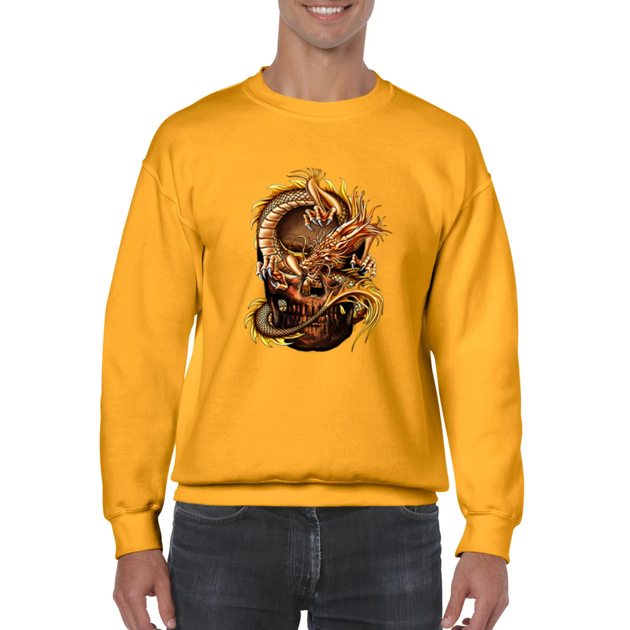 Autumn Winter Pullover Plus size 4XL Brand Streetwear Hoodies Men 100%Cotton Harajuku Dragon Pattern Embroidery Crane Sweatshirt