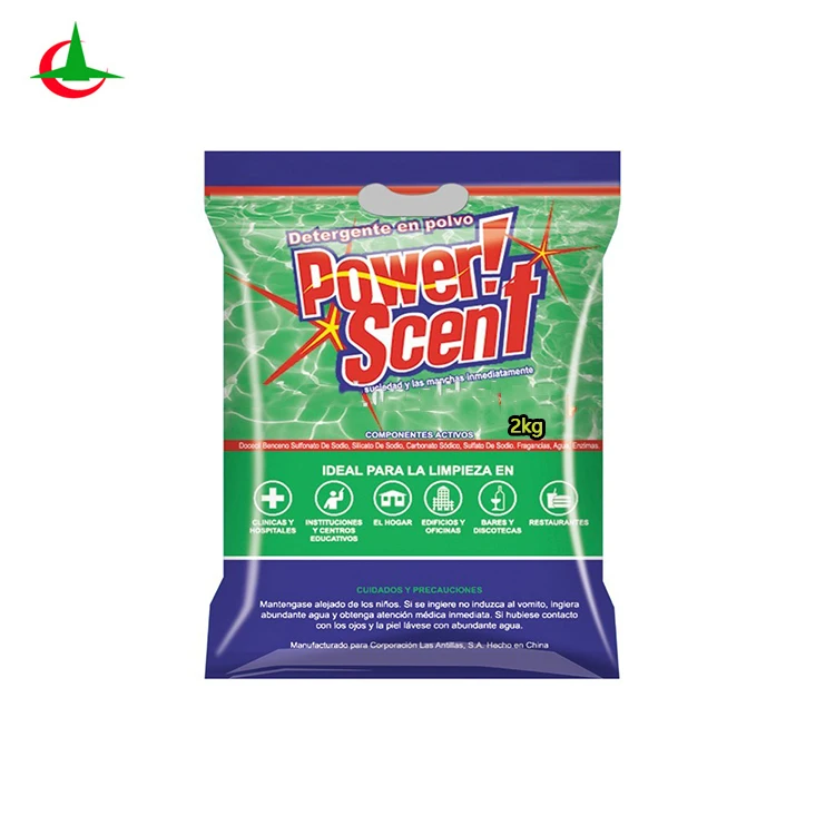 Big volume laundry detergent powder in pack from shandong