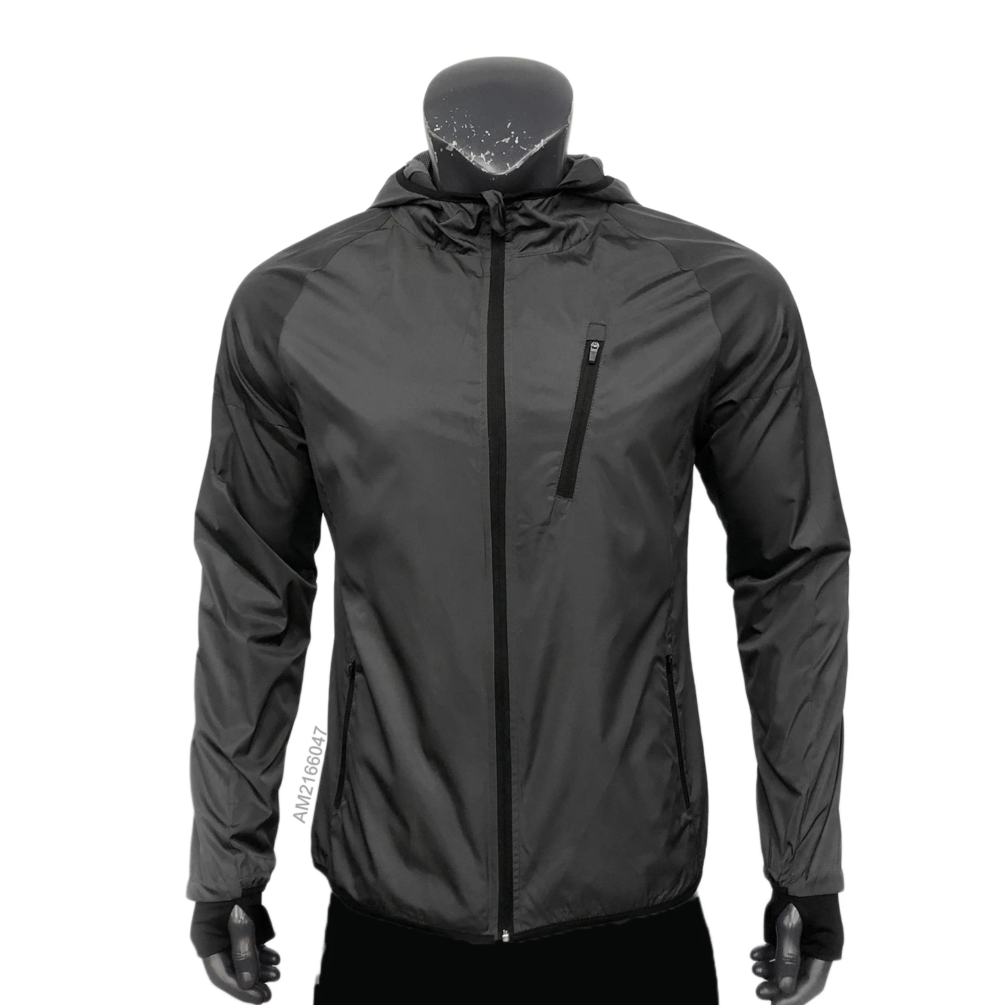 hot sale OEM Custom Side Pocket Nylon Outdoor Sports Rain Waterproof Winter Half Zip Pullover Running Windbreaker Jacket for Men