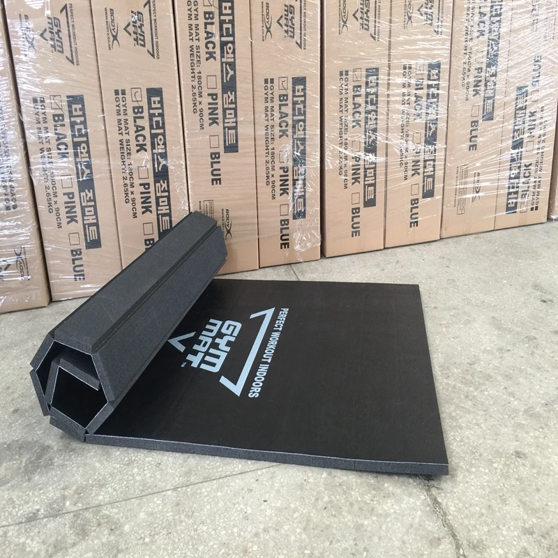 High Quality Eco Friendly Foam Safety Black Mat Customised Yoga Foldable Yoga Mat