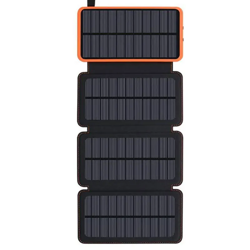 2022 best selling Large capacity solar power bank with verified Factory Wholesale Price 10000 mah /20000mah USb C power bank