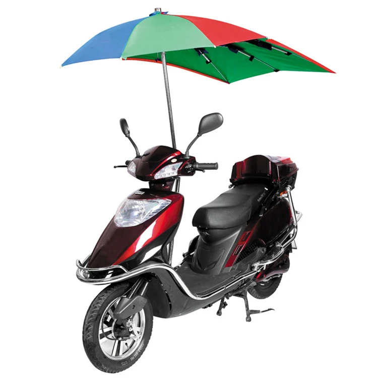 Outdoor Windproof Sunshade Easy Remove Durable And Strong Electric Bike Promotional Scooter Motorcycle Bicycle Umbrella