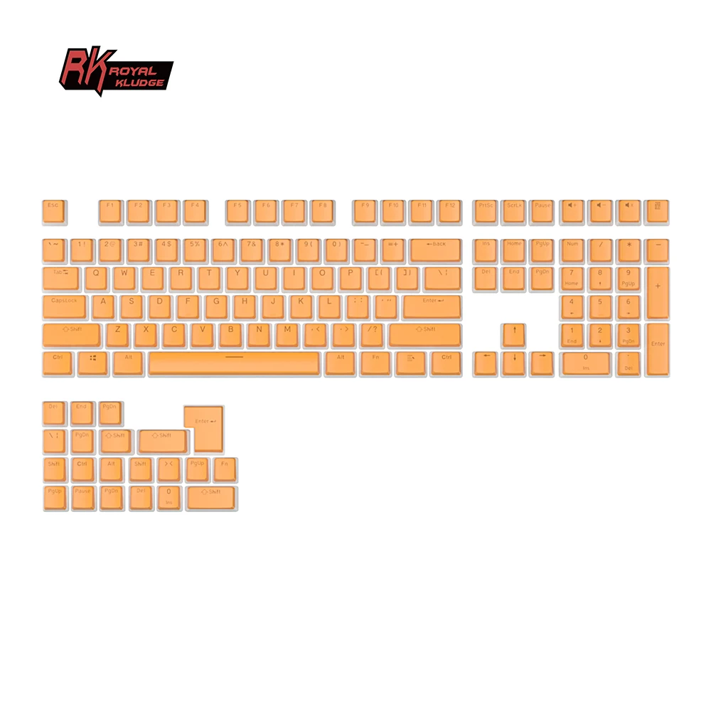 Royal Kludge RK xmi iso de typewriter mechanical keyboard blank oem espanol n iso keyboard keycaps abs pudding
