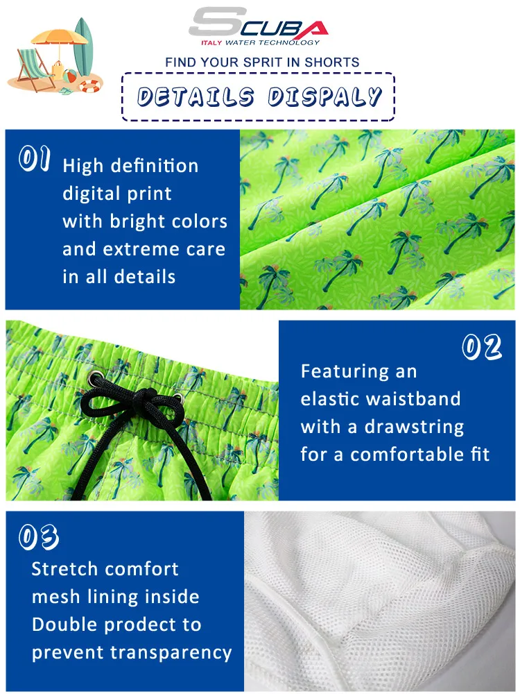 custom logo design mens swimming shorts trunks beach recycled board shorts for surfing quick dry stretchy