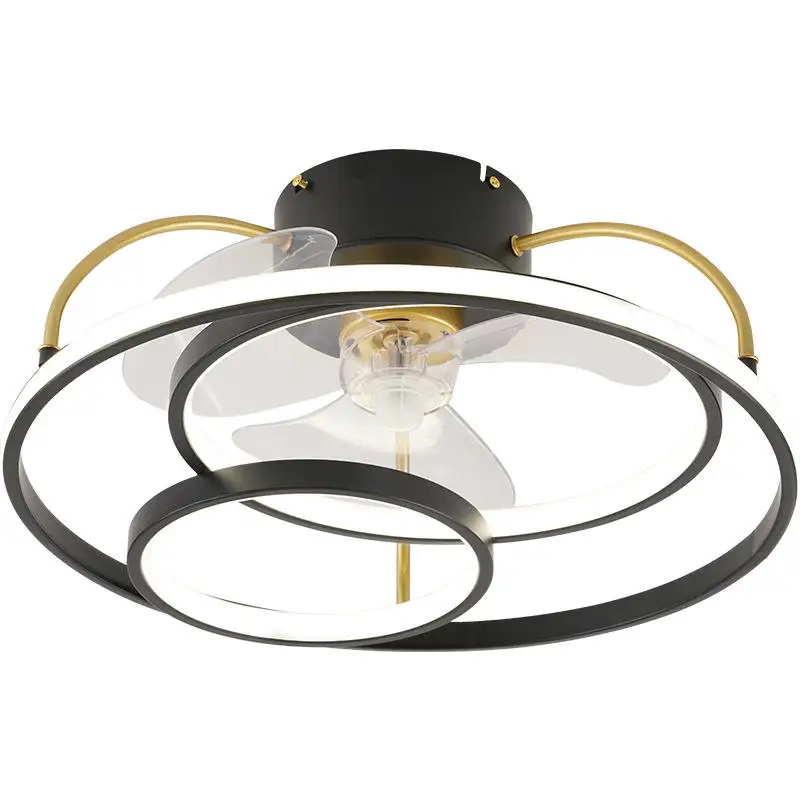 Modern Ceiling LED Lights for Home Bedroom Living Room Fixtures Round remote controller led ring lamp with fan