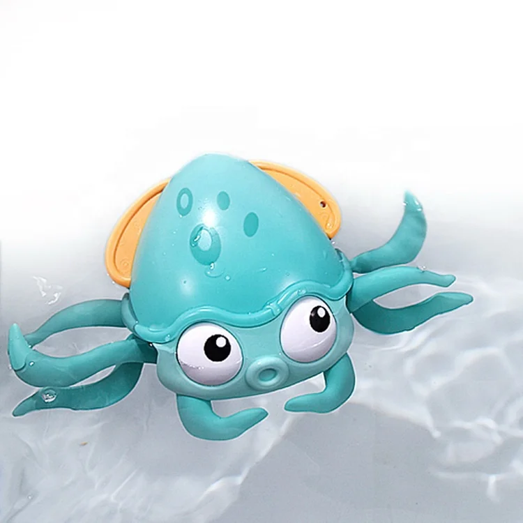 Baby Bath Toys Wind Up Line Pull Crawling Walking Octopus Toy