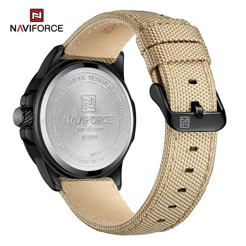 NAVIFORCE 9204N BBY OEM Factory Wholesale Cheap Quartz Customized Logo Men Watch Waterproof Luminous Hands Wrist Watch relogio