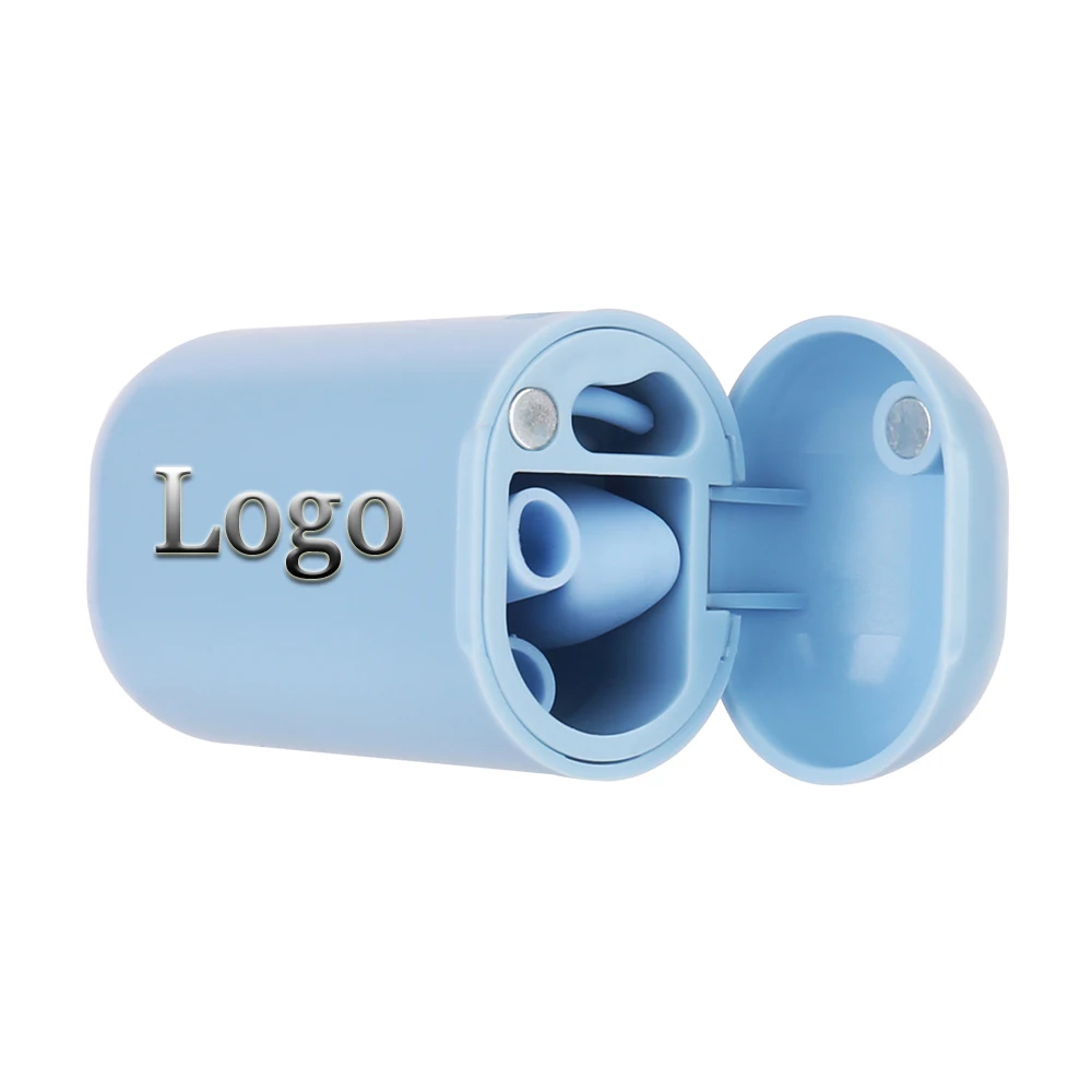 
Wholesale Custom Hot Sale Reusable Straw Silicone Drinking Collapsible Straws with Case 