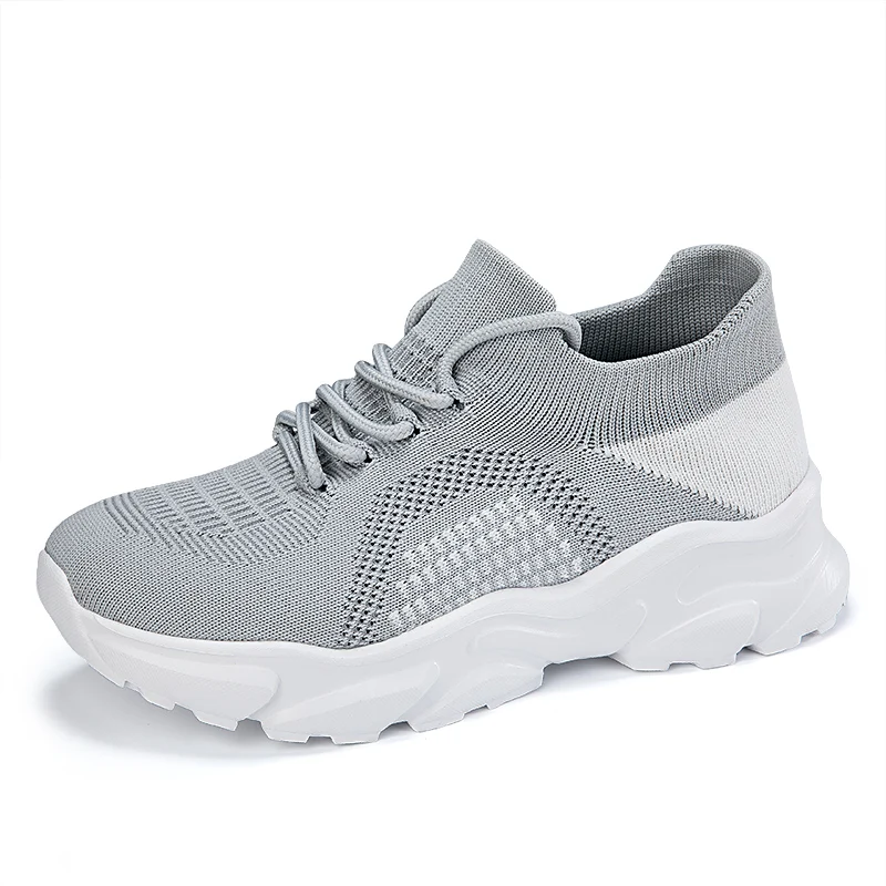 Новые летающие носки супер дышащая женская обувь на шнуровке