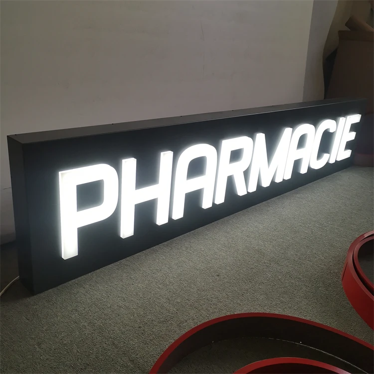 Illuminated Signage Light Boxs Restaurant Logo Luminous for store shop