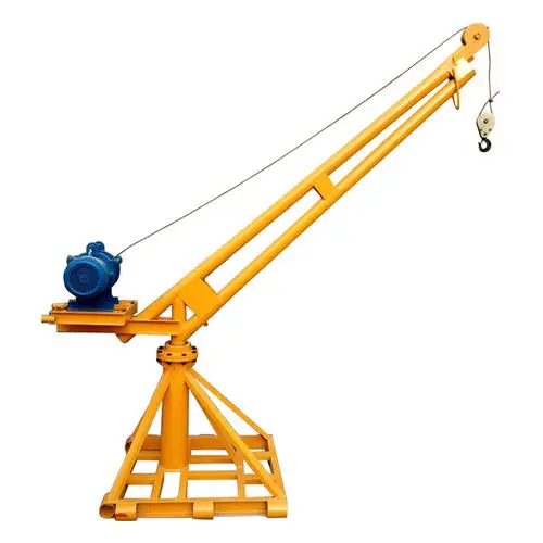 360 Degrees Reotation Outdoor Mini Lifting Crane 500KG