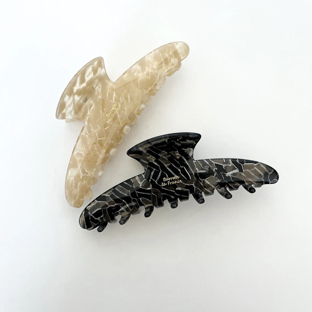 big pearl  crack hairpin Acetate unique  long hair advanced highlights fashion hair claw clip for young women