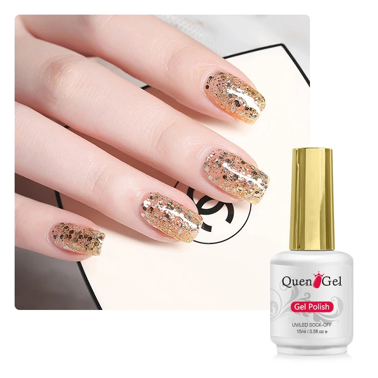 Новая мода 2021 красочный отмачиваемый блестящий гель неоновый лак для ногтей Блестящий цветной УФ-гель Наборы для ногтей