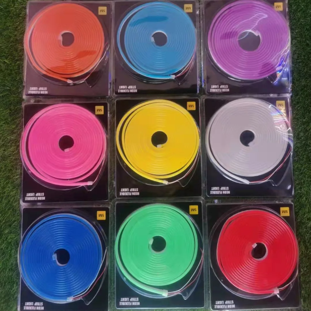 Wholesale price 220v LED strip light SMD2835 Warm white 3000K Flat side view led neon flex