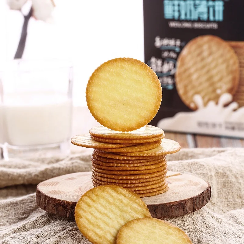 Factory direct sales plus fresh milk biscuits leisure healthy snack meal replacement biscuits