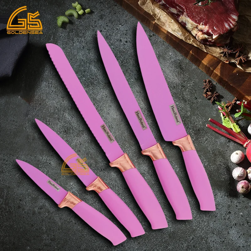 manufacturer 5 inch unique tkitchen knife set high carbon stainless steel  kitchen knives set from china