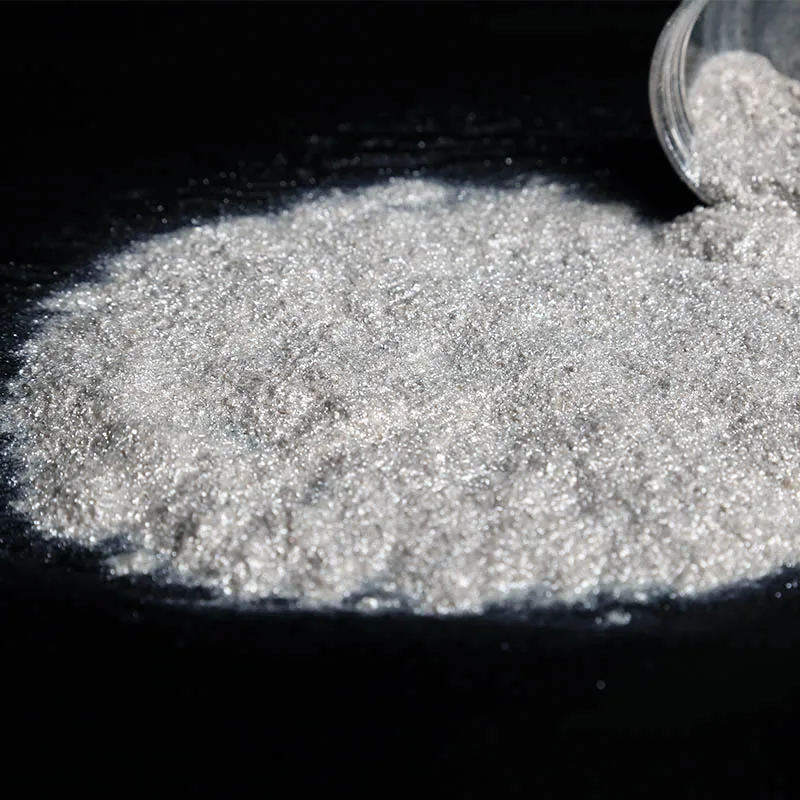 ISuoChem серебристо-белый серия перламутровый пигмент с высокой вспышкой Слюда Порошок