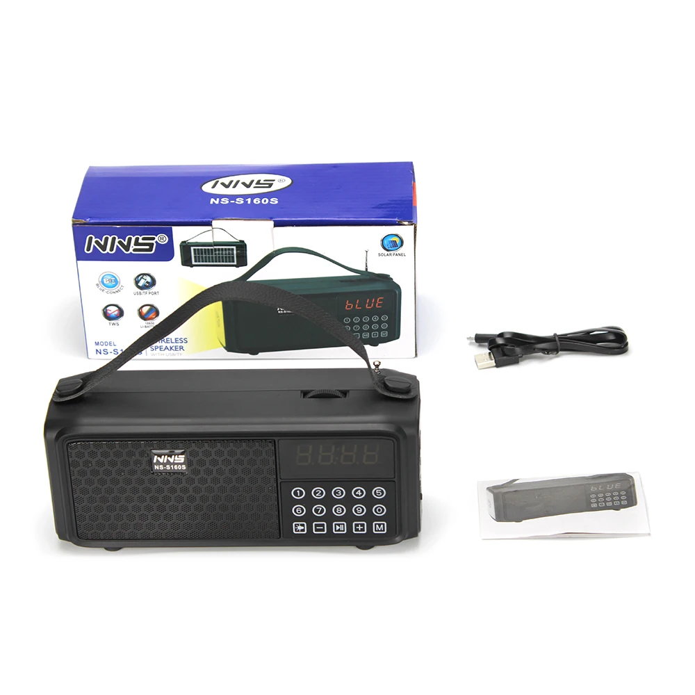  2020 led display speaker solar torch light