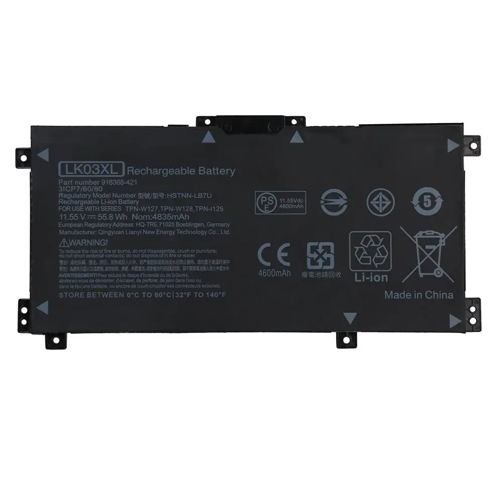 LK03XL laptop battery replacement for HP Envy X360 Convertible 17M-AE 17M-BW 17-CE 15-BP HSTNN-UB71 HSTNN-UB7I 11.55v 50wh