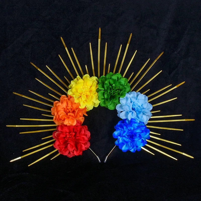 wholesale mermaid halo crown party costume flower headdress greek angel goddess headband