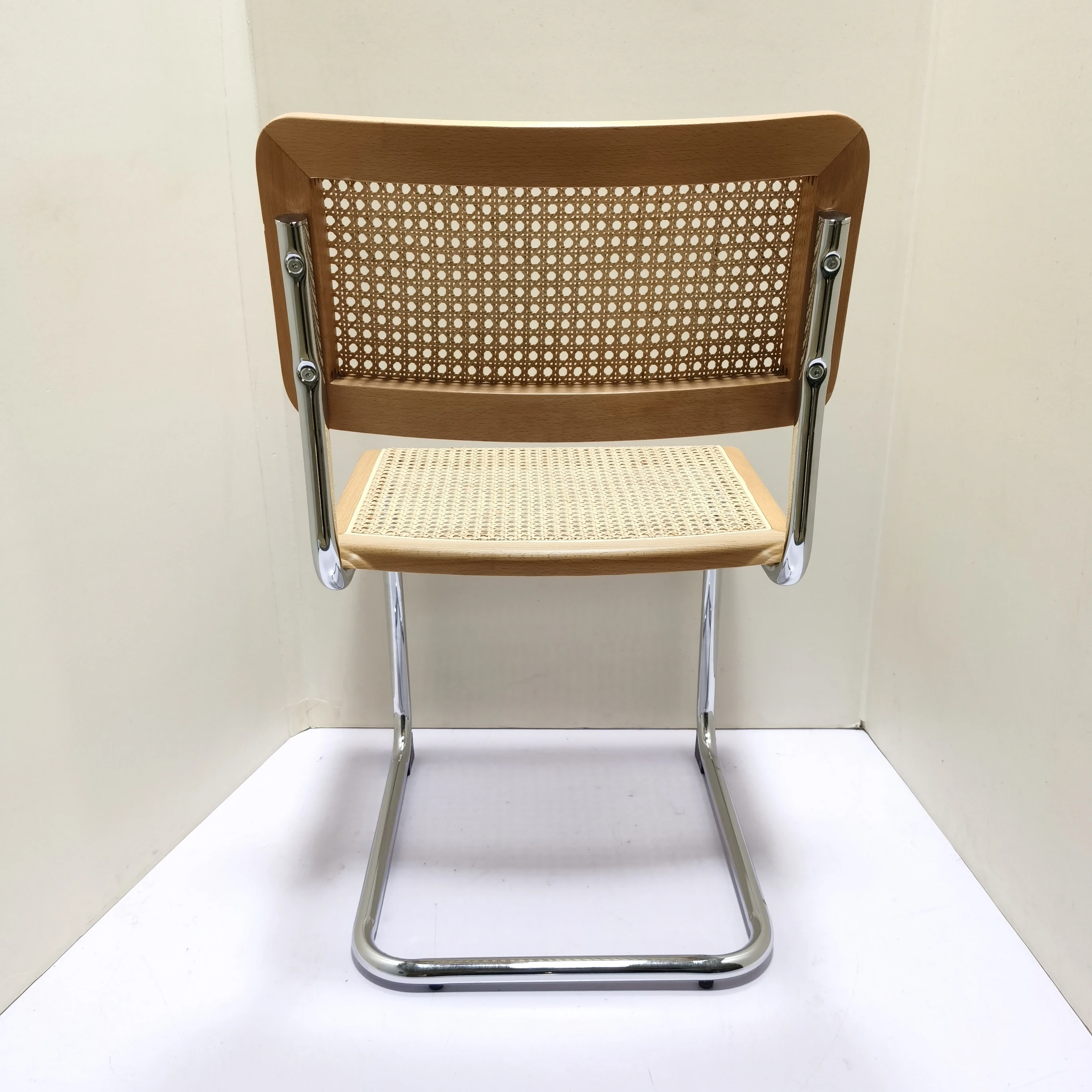 Modern Newest Design Rattan Italian Bistro Chair Wood Cafe Dining Chairs With Arm