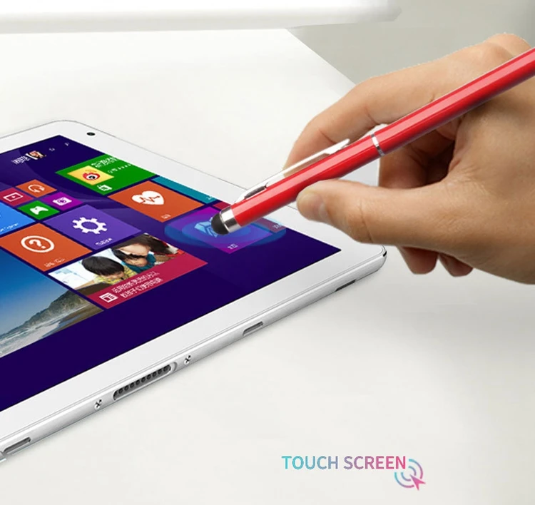 Cheap Metal Slim Touchscreen Ballpoint Pen  Twist Action Stylus Pens