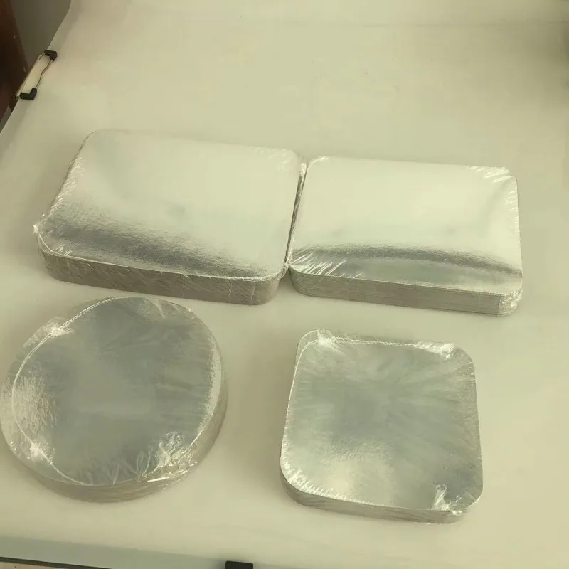 2023 New 300GSM aluminum foil container paper lid/cover