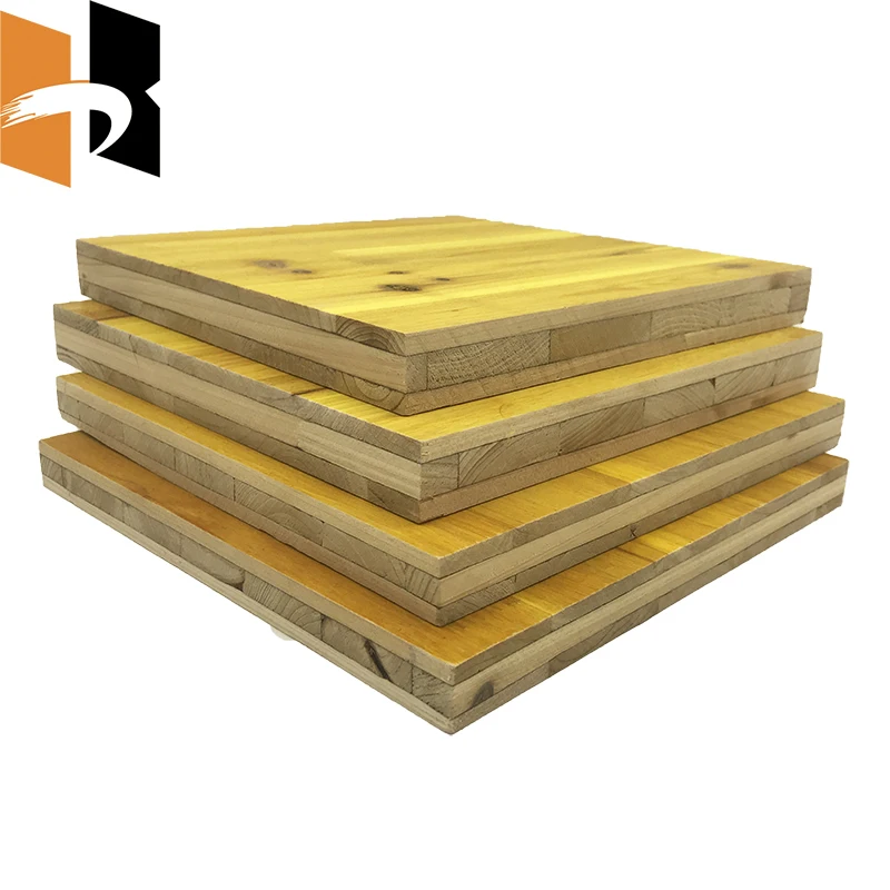 Waterproof Yellow Painting 3 Ply Spruce Fir Shuttering Plywood Formwork Panel