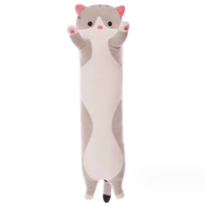 Long cat cross-border foreign trade plush toy queen bed leg pillow doll girl wholesale