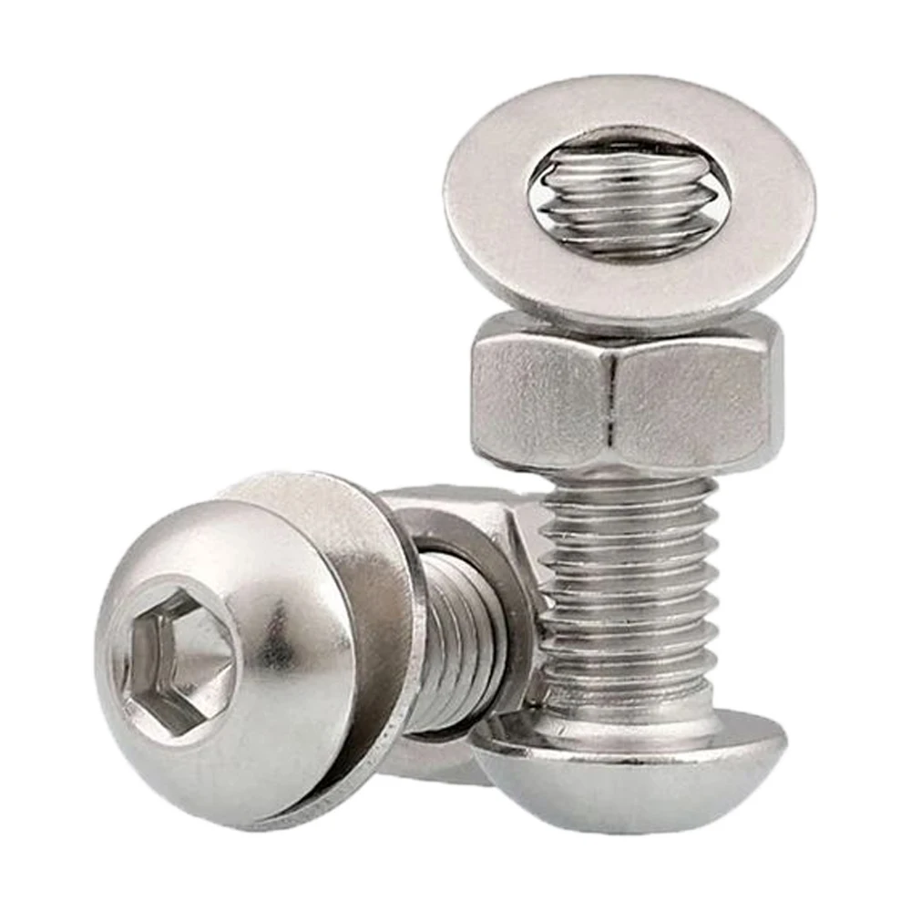 Factory stock Stainless steel A2 A4 DIN931 partial half thread Hex bolt and nut and washer