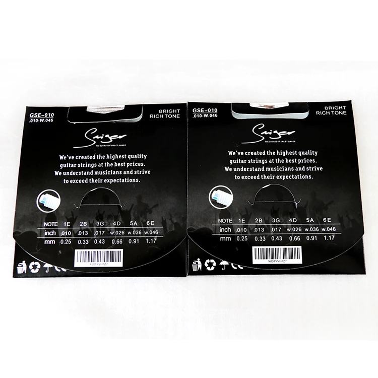 Electric guitar string set guitars kit with 3 guitar picks