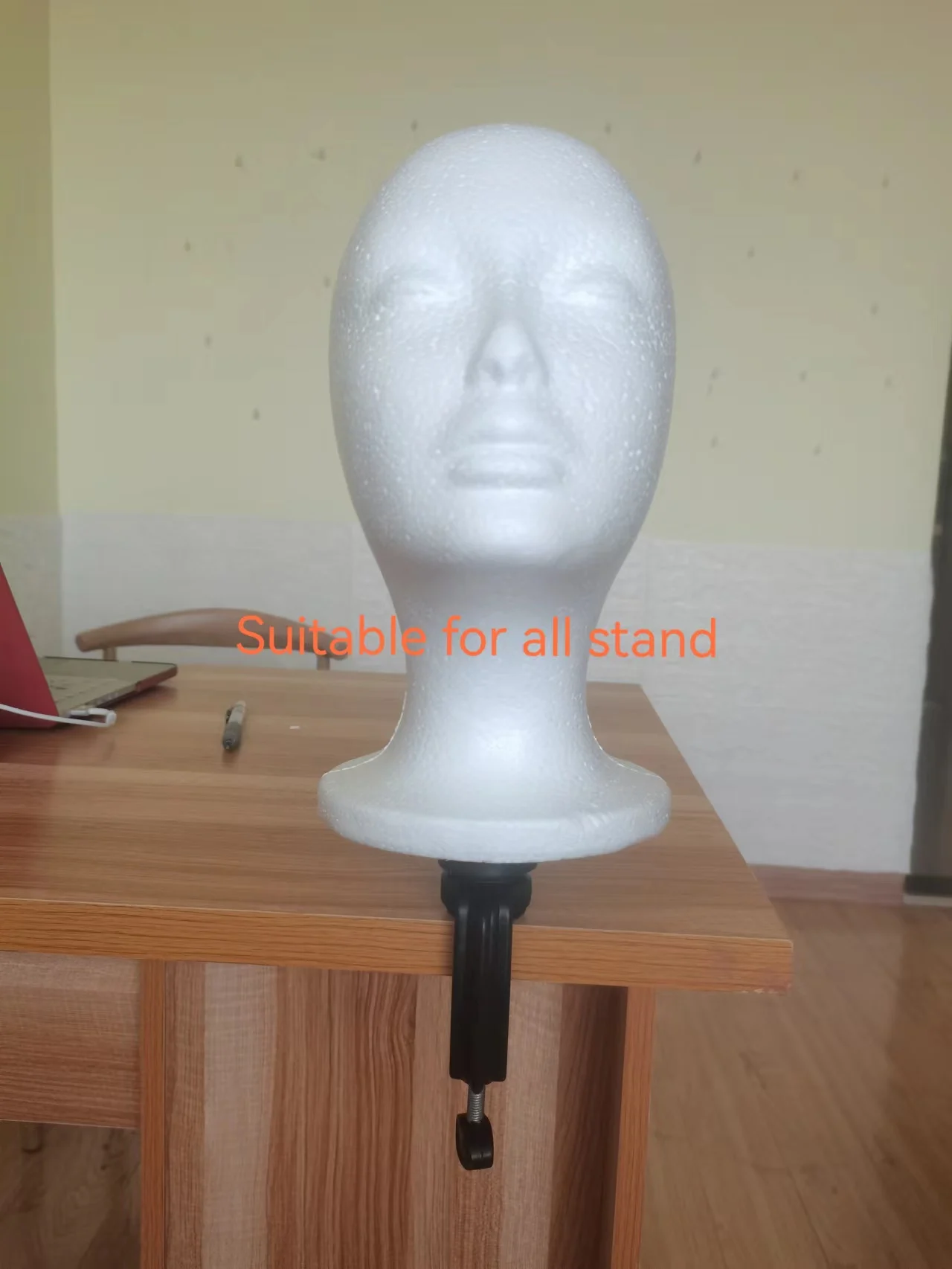 Wholesale Foam wig head tall female foam mannequin wig stand and holder for style model and display hair hats