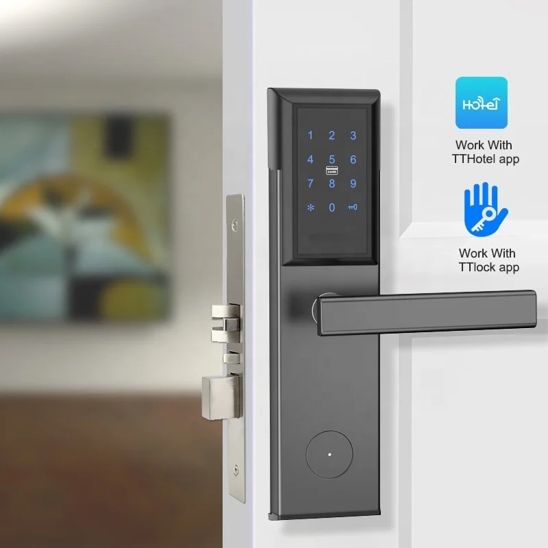 JCSMARTS Security Online Wifi Smart Ble App Hotel Door Lock With App