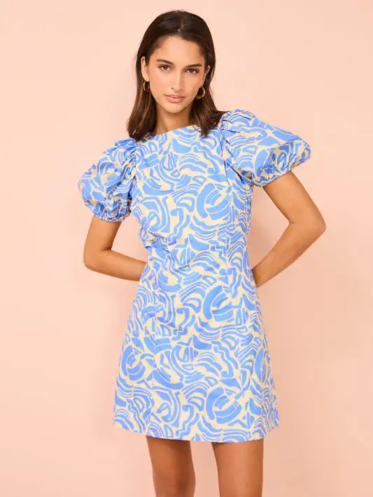 Bettergirl 2024 New Elegant Casual Dresses For Women and Girls Linen Short Dress Clothes For Spring Summer Custom Floral Dress