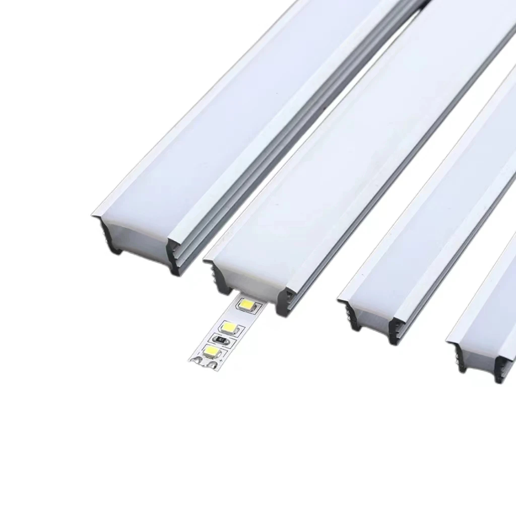 Flexible Silicone LED Tape Light Channel New Design Bendable Track Lighting Strips Grade 6000 Series for Led Profile Light