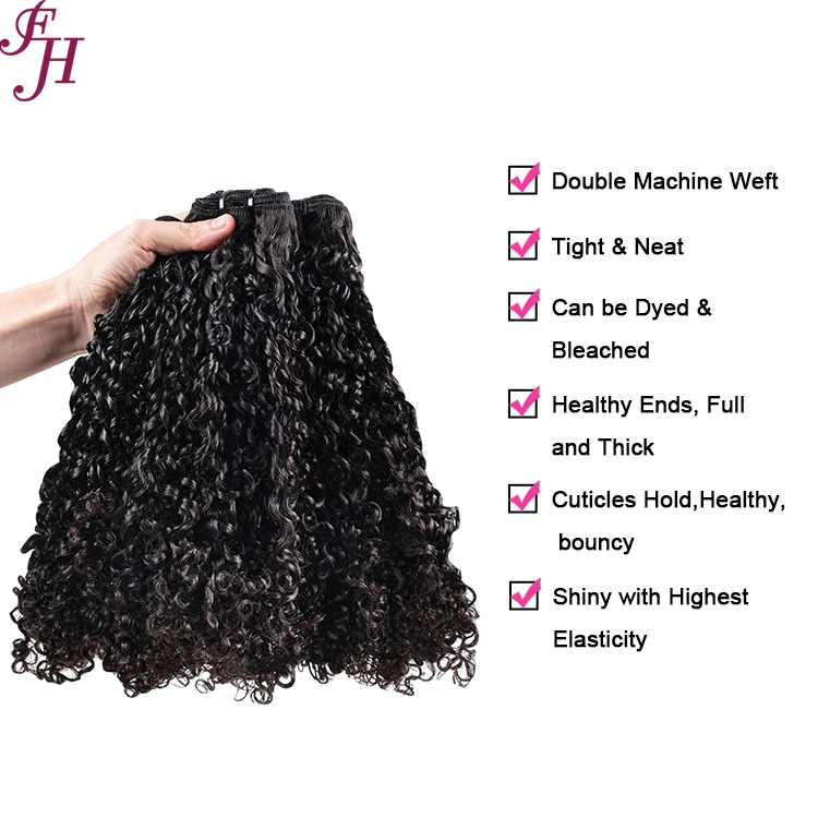 FH Pixie Funmi Curl девственные бразильские человеческие волосы 12A необработанные выровненные пучки кутикулы гарантированное качество оптовая продажа