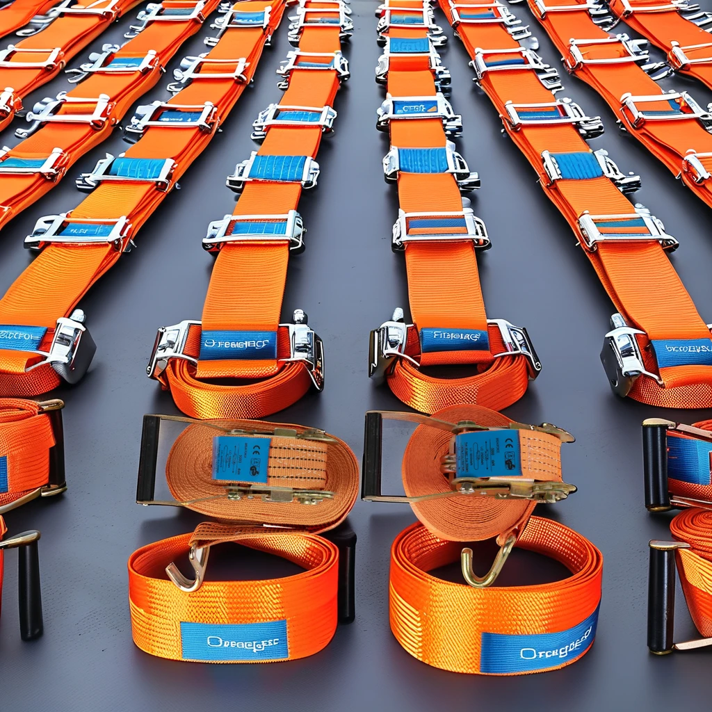 Certified GS Professional 10m Polyester PP Ratchet Tie down Tensioner with J Hook Custom Size Cargo Lashing Strap Belt for Truck