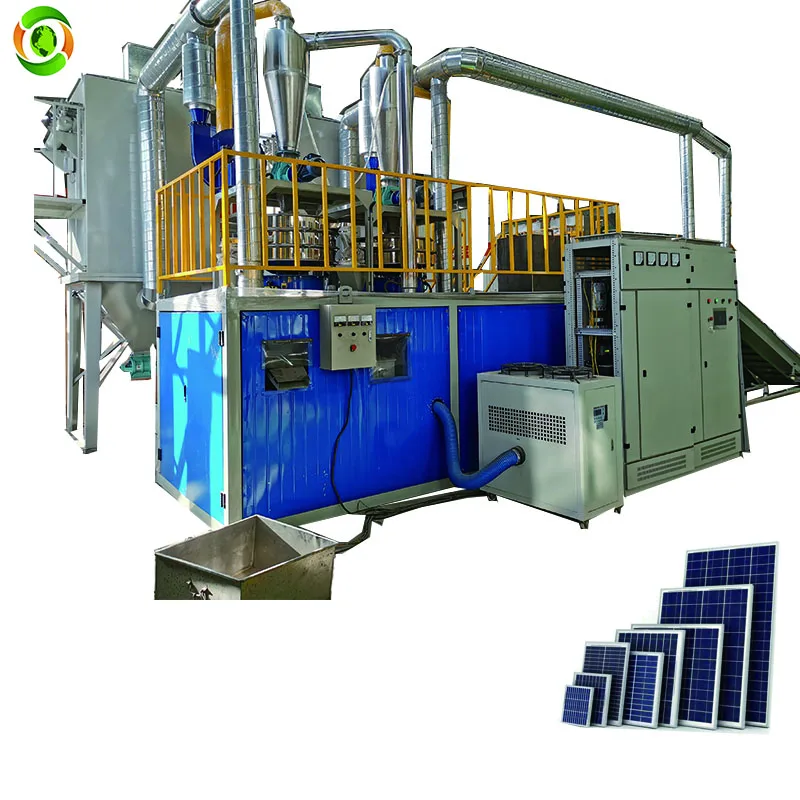 Hot Best Selling Solar Panel Crushing Sorting Equipment Solar Panel Recycle Plant