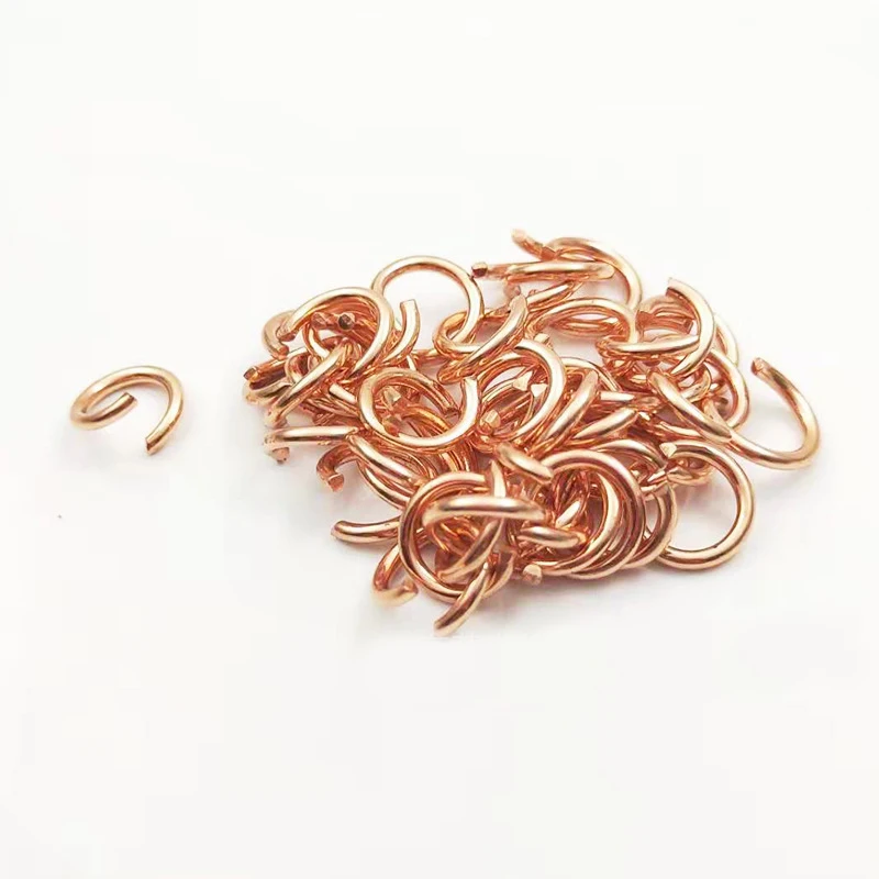 8mm 10mm Keychain Ring Open Jump Rings Small Metal Key Chain Diy Crafts And Jewelry Findings Gold Jump Ring for Keychains