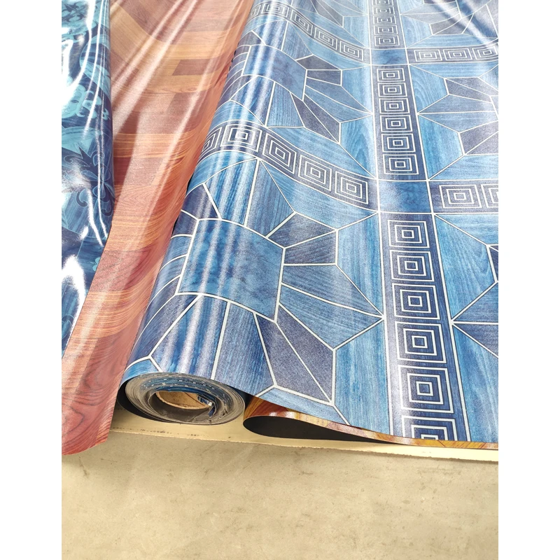 PVC Linoleum Floor Covering 0.35mm--1.6mm Thickness PVC Vinyl Carpet Rolls Flooring