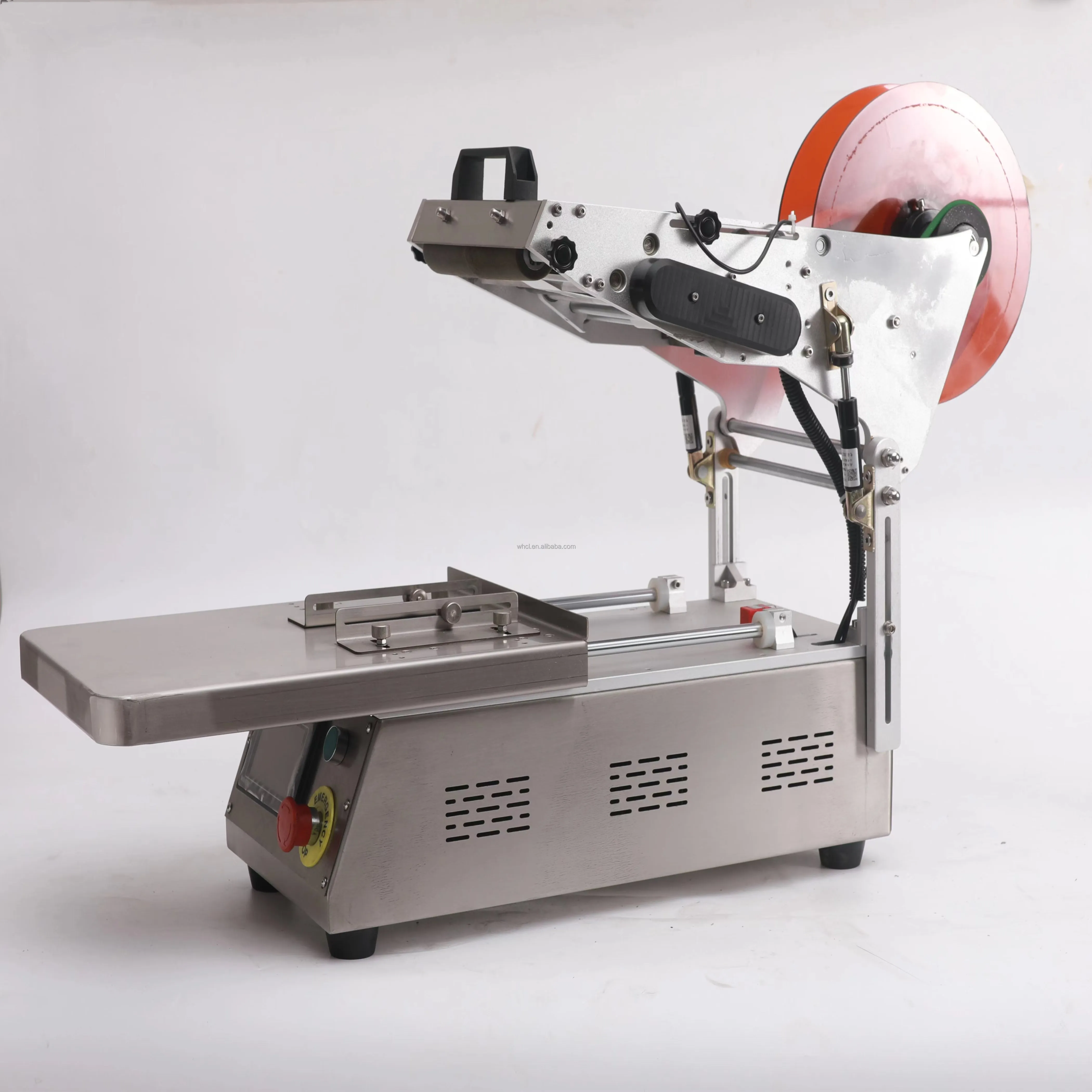 Semi-automatic Square Bottle Flat Surface Sticker Easy Operate Labeling Machine