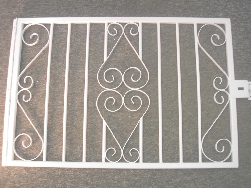 Popular Luxury Security Galvanized Steel Fixed Window Grill Design Metal Window Grills