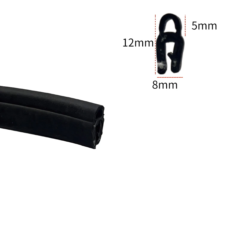 U-shaped side foam cabinet sealing strip dustproof waterproof rubber strip top foam electrical control cabinet rubber strip mech