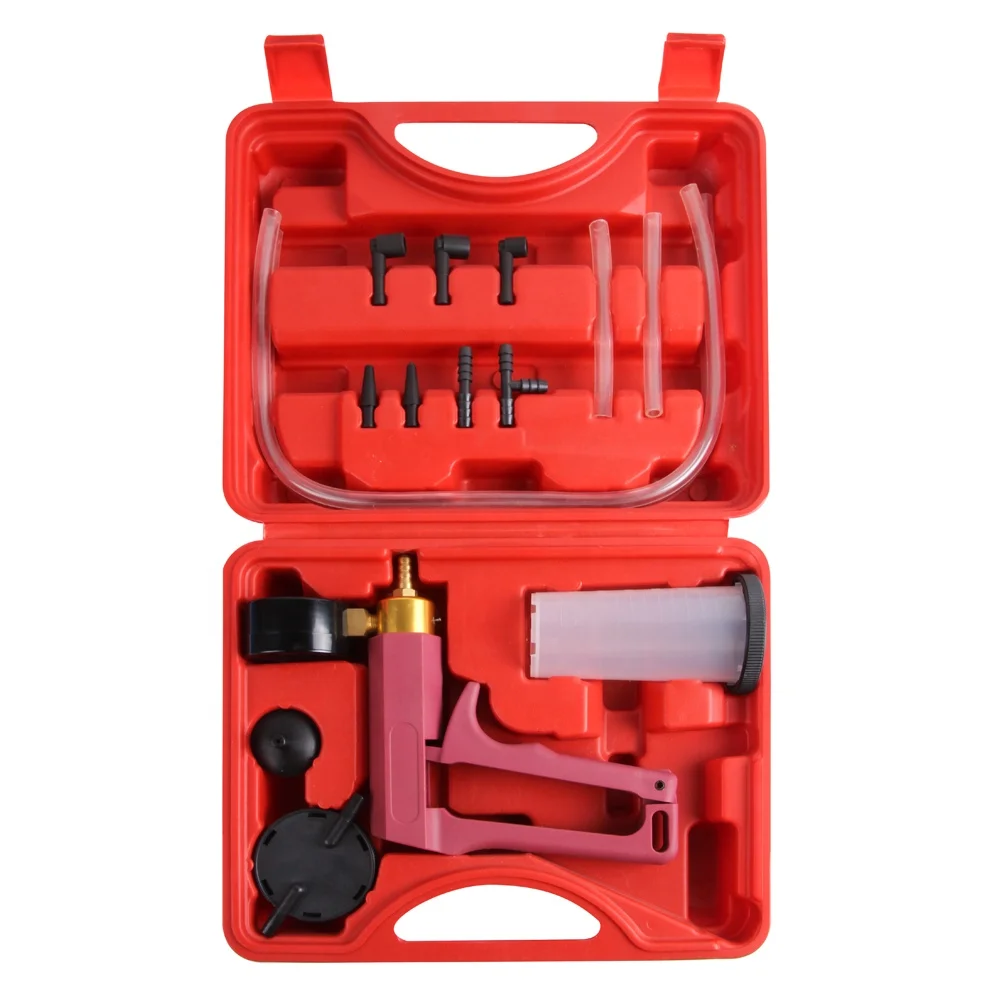 VIKTEC Vacuum Pump Brake Bleeder Kit Oil Change Power Steering Fluid Bleeding Set (VT01045)