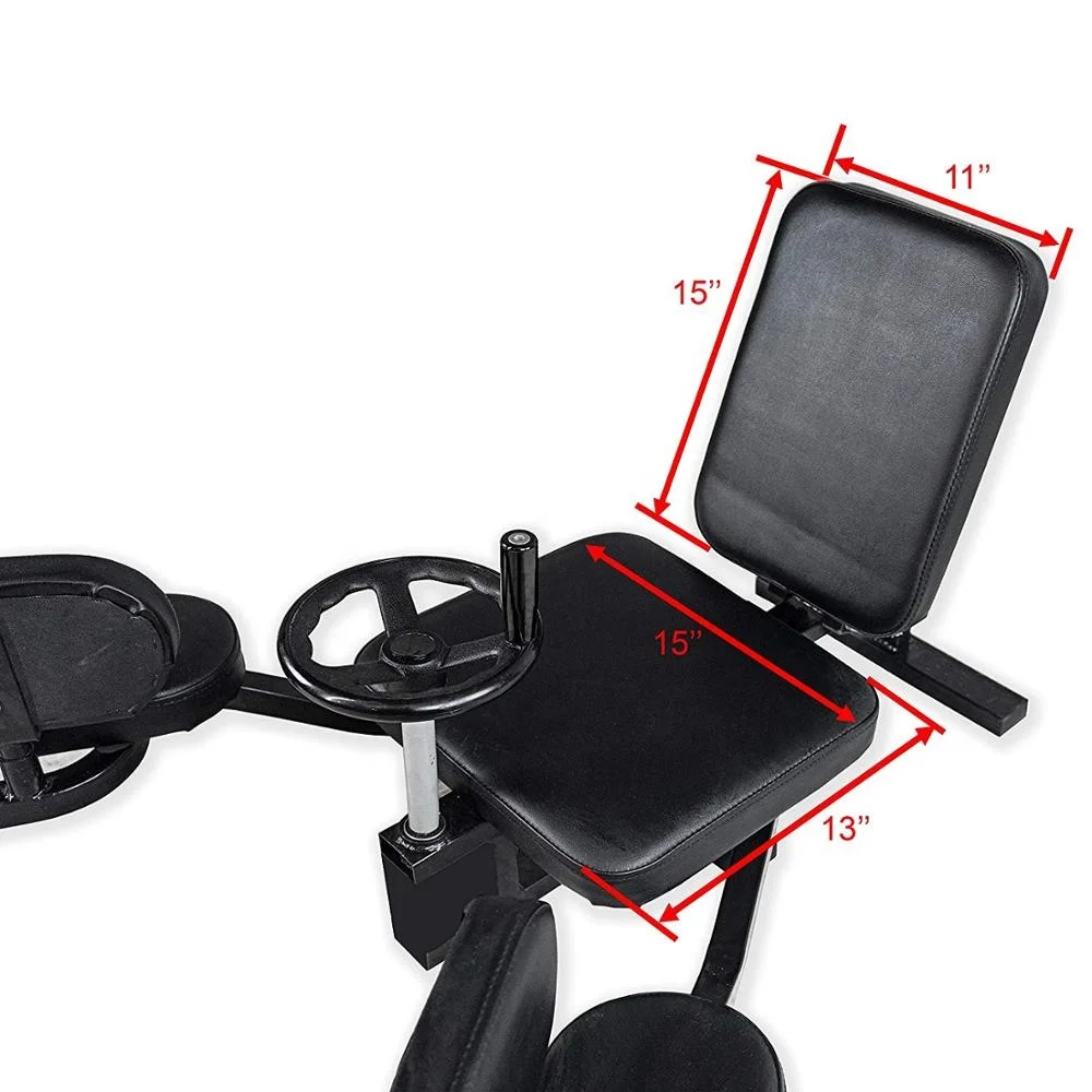 Doublewin Home Gym Fitness Leg Stretch Machines with Adjustable Wheel and Gear System