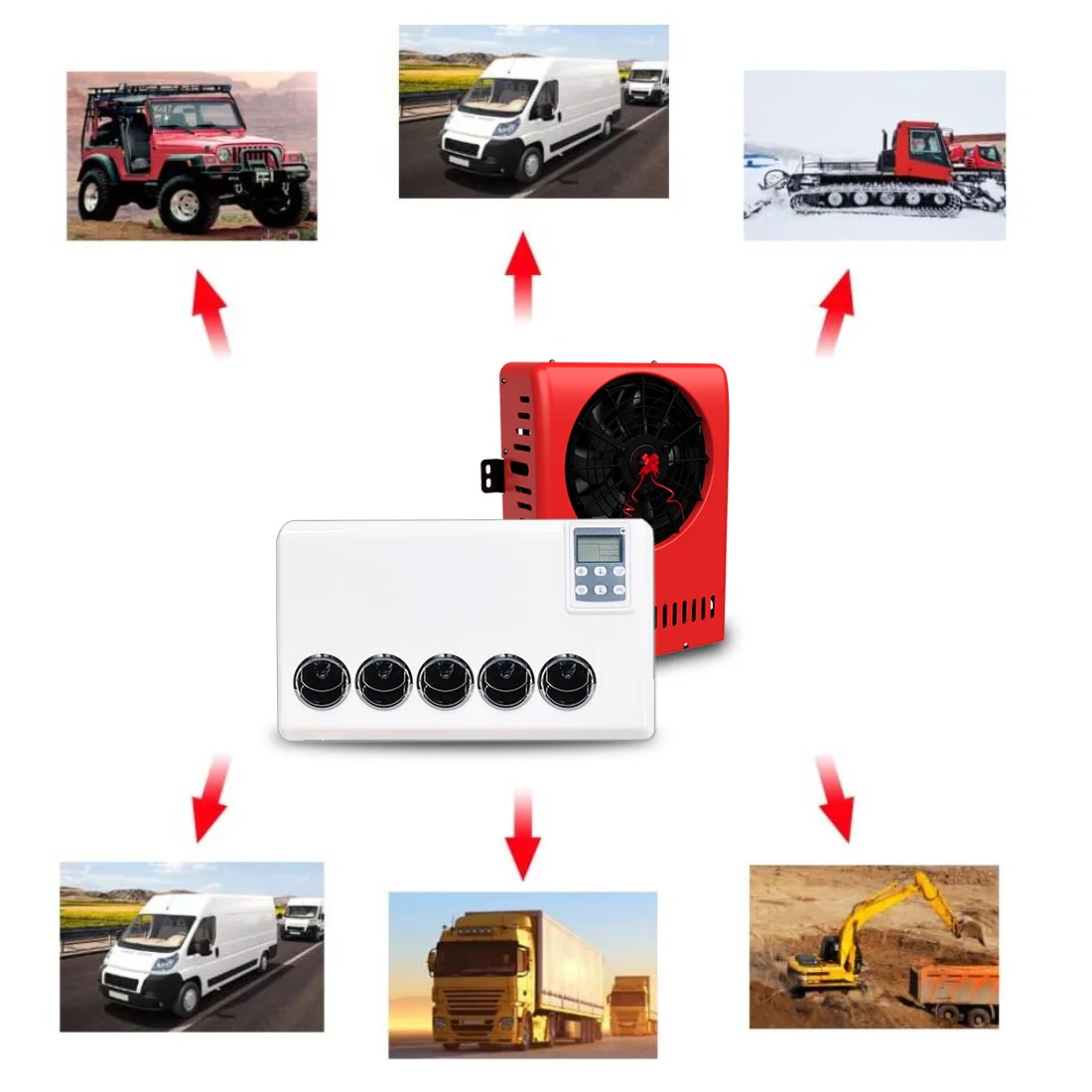 Hot selling 12v truck cooling kit cab air conditioner